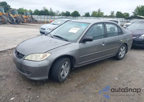 2004 Honda Civic Lx z USA, uszkodzony, nr VIN 2HGES16664H595442